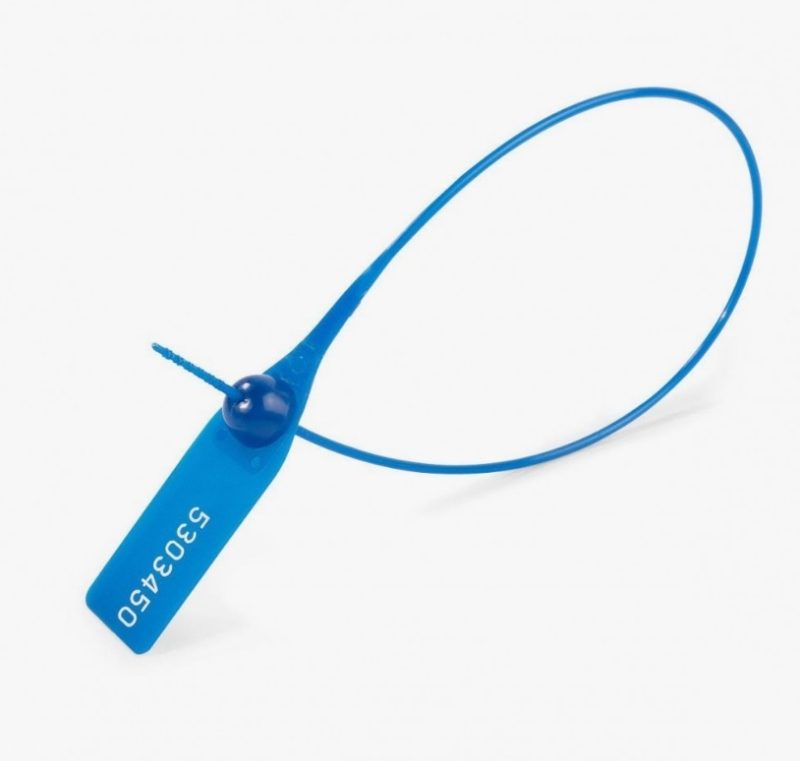 Пломба универсальная, пластиковая, (синяя) 330 мм | ЧПУП «Метрасалес»